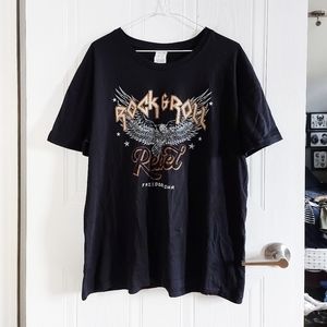 Black graphic t-shirt